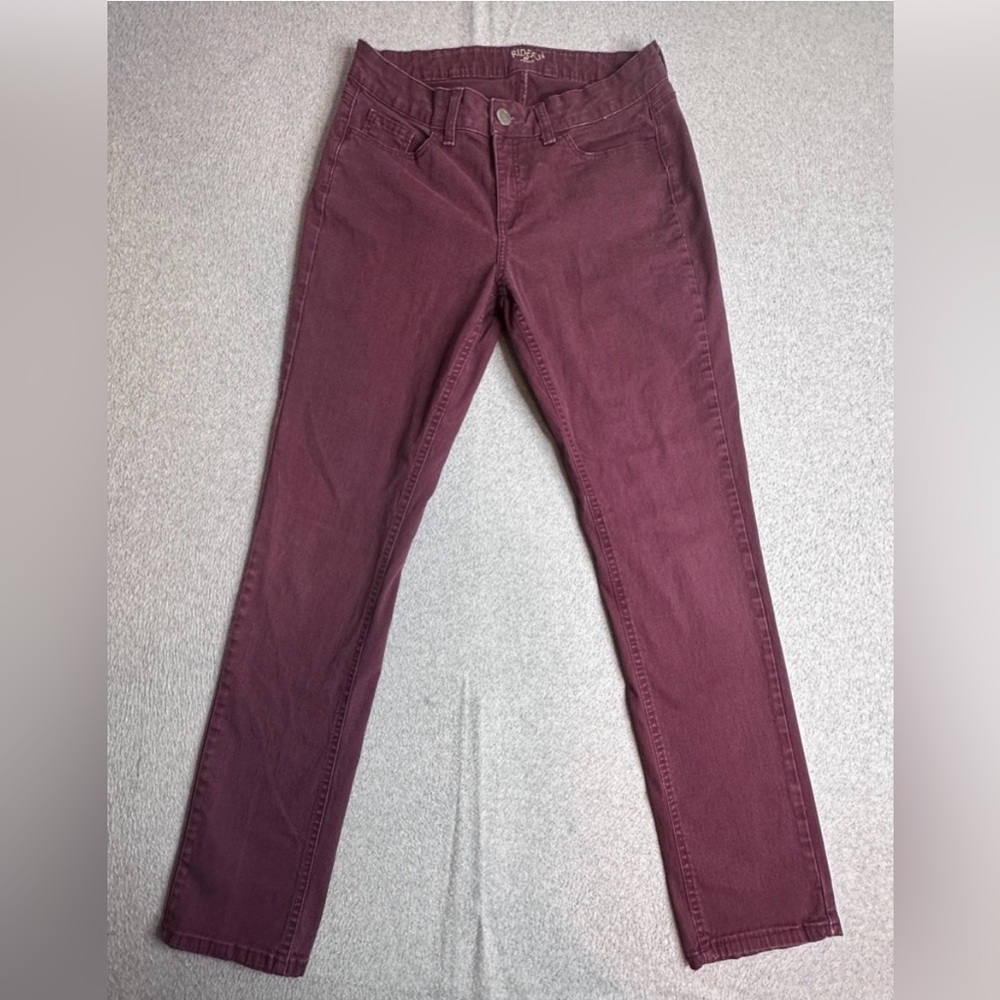 Riders by Lee Women's Straight Leg Jeans in Burgundy